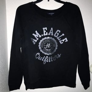 American Eagle Black Crew Neck